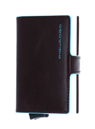 PIQUADRO B2 Double Compact Wallet Mogano