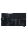 PIQUADRO Blue Square Compact Wallet Nero