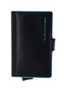 PIQUADRO Blue Square Compact Wallet Nero