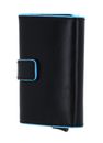 PIQUADRO Blue Square Compact Wallet Nero
