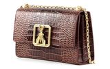 PATRIZIA PEPE Crossover Bag S Savage Brown PATRIZIA PEPE Crossover Bag S Savage Brown