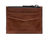FOSSIL Andrew Magnetic Zip Card Case Cognac FOSSIL Andrew Magnetic Zip Card Case Cognac