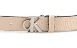 Calvin Klein CKJ Mono Hardware Round Buckle Belt W90 Muslin Calvin Klein CKJ Mono Hardware Round Buckle Belt W90 Muslin