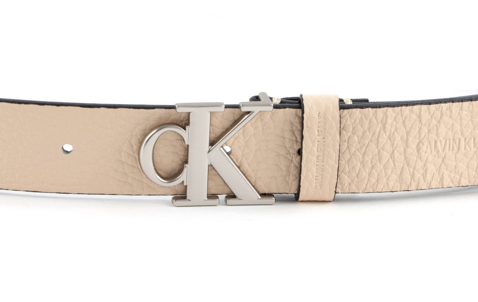 Calvin Klein Hardware Round Buckle Belt W80 Muslin | Buy bags, purses &  accessories online | modeherz