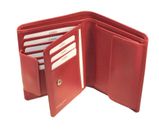 Golden Head Polo Billfold Coin Wallet Red