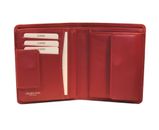 Golden Head Polo Billfold Coin Wallet Red