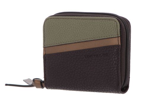 TOM TAILOR Soraya Medium Zip Wallet Mixed Brown