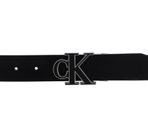 Calvin Klein Mono Hardware Belt W85 Black / Bright White - shortenable