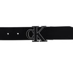 Calvin Klein Mono Hardware Belt W105 Black / Bright White - shortenable