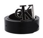 Calvin Klein Mono Hardware Belt W115 Black / Bitter Brown - shortenable