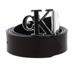 Calvin Klein Mono Hardware Belt W115 Black / Bitter Brown - shortenable