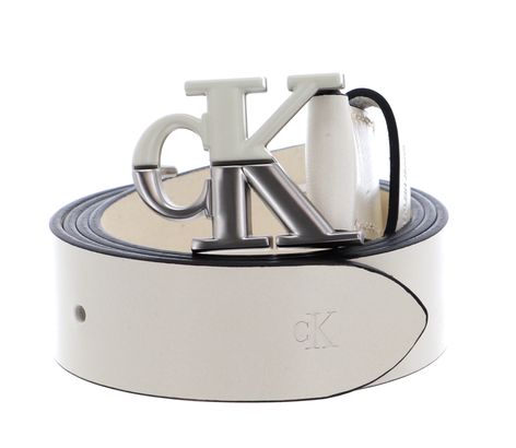 Calvin Klein Mono Hardware Split Belt W80 Beige