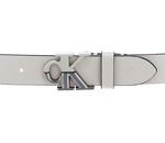 Calvin Klein Mono Hardware Split Belt W90 Beige