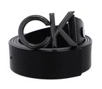 Calvin Klein Adjustable Leather Belt W95 Black - kürzbar