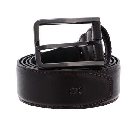 Calvin Klein Adjustable Basic Leather Belt W100 Brown - kürzbar