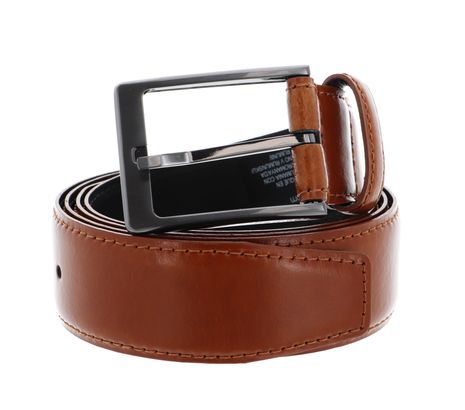 Calvin Klein Basic Leather Belt W115 Cognac