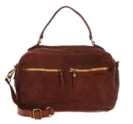 CAMPOMAGGI Bowling Bag L Cognac