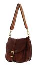 CAMPOMAGGI Shoulder Bag With Buckle M Cognac