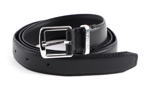 Calvin Klein Focused Square Buckle Belt W95 CK Black