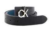 Calvin Klein Re-Lock Reversible Belt W95 Black / Petrol Calvin Klein Re-Lock Reversible Belt W95 Black / Petrol