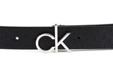 Calvin Klein Re-Lock Belt Ostrich W75 Black Calvin Klein Re-Lock Belt Ostrich W75 Black