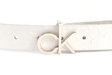 Calvin Klein Re-Lock Belt Ostrich W90 Ecru Calvin Klein Re-Lock Belt Ostrich W90 Ecru