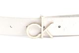 Calvin Klein Re-Lock Belt Ostrich W75 Ecru Calvin Klein Re-Lock Belt Ostrich W75 Ecru