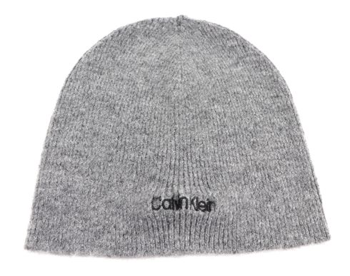 Calvin Klein Basic Wool No Fold Beanie Charcoal