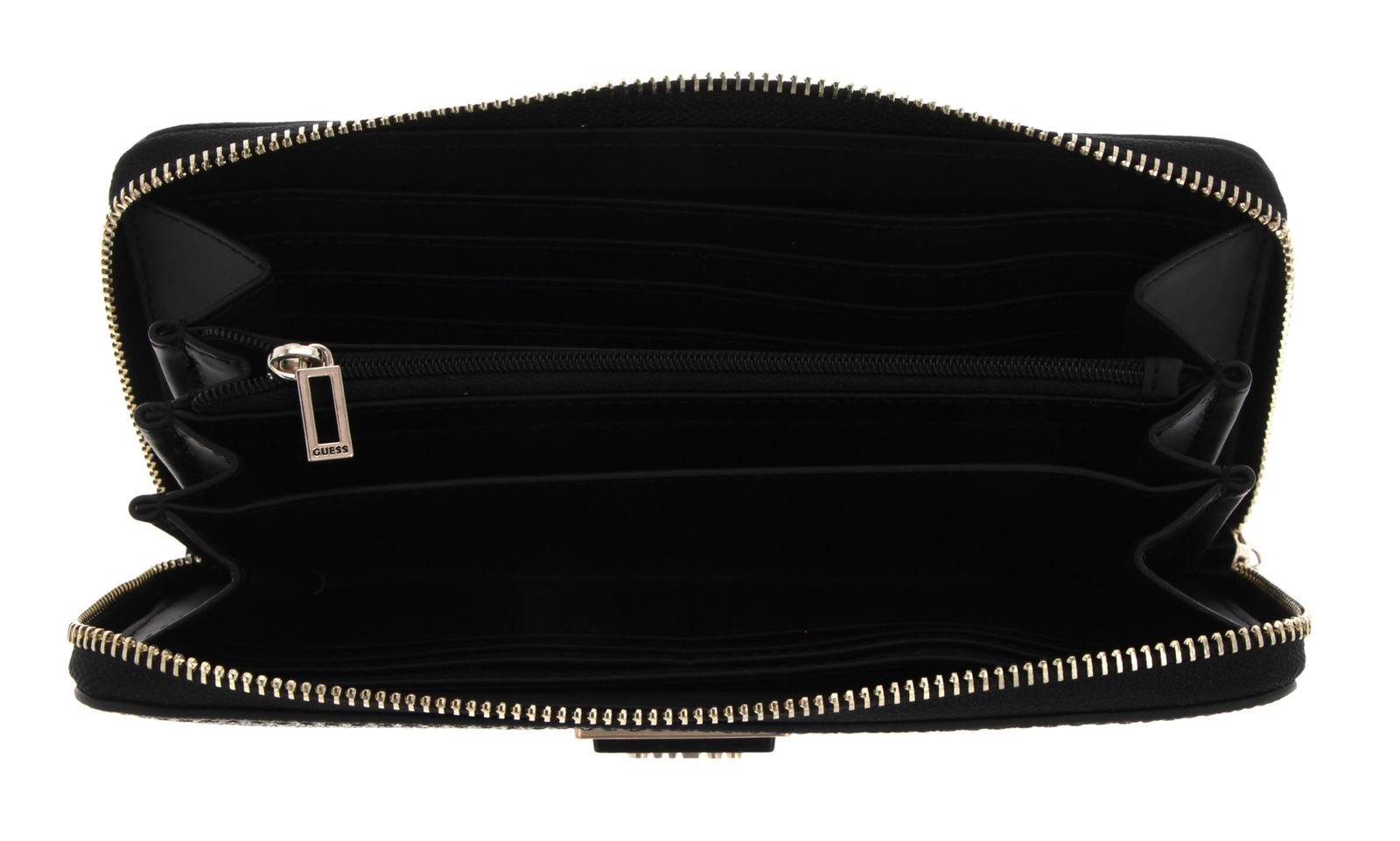 GUESS Cordelia Logo SLG Zip Around Wallet L Coal Logo