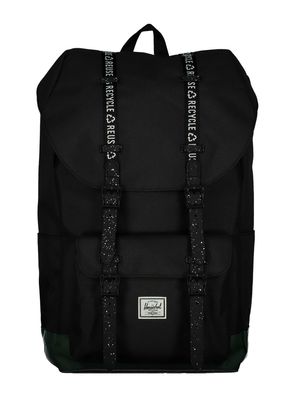 Herschel Eco Little America Backpack Black / Dark Green