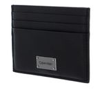 Calvin Klein Lux Plaque Cardholder 6CC CK Black Calvin Klein Lux Plaque Cardholder 6CC CK Black