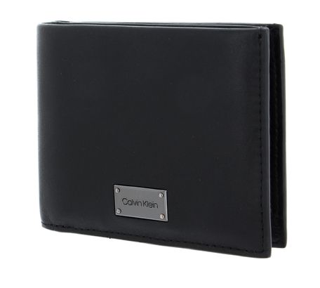 Calvin Klein Lux Plaque Bifold 5CC CK Black