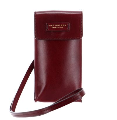 THE BRIDGE Leda Phone Bag Chianti Bordeaux / Oro