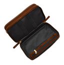 FOSSIL Travel Dopp Kit Medium Brown FOSSIL Travel Dopp Kit Medium Brown