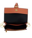 COCCINELLE Louise Small Crossbody Chestnut / Noir