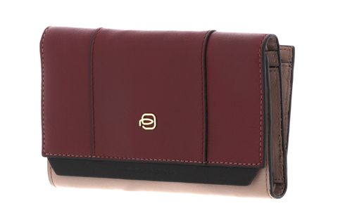 PIQUADRO Circle Wallet With Flap RFID Rosso Mattone