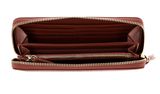 COCCINELLE Tassel Zip Around Wallet Cinnamon