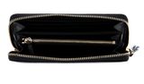 COCCINELLE Tassel Zip Around Wallet Noir