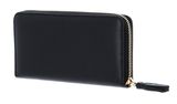 COCCINELLE Tassel Zip Around Wallet Noir