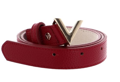 VALENTINO Round Women's Belt W110 Rosso - kürzbar