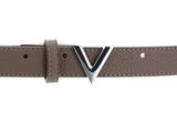 VALENTINO Round Women's Belt W110 Taupe - kürzbar VALENTINO Round Women's Belt W110 Taupe - kürzbar