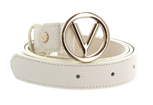 VALENTINO Round Women's Belt W110 Ecru - kürzbar