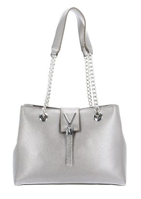 VALENTINO Divina Lady Shoulder Bag S Grigio Met