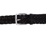 Marc O'Polo 35mm Braided Leather Belt W105 Dark Brown