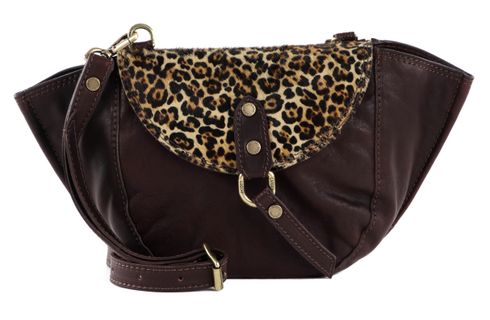 CATERINA LUCCHI Barbara Kruger Crossbody Leopardo Moro