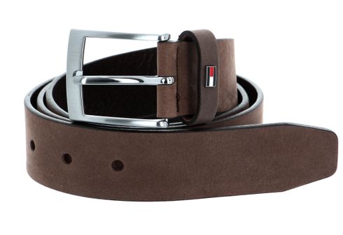 TOMMY HILFIGER SPWM Adan Leather Belt 3.5 W90 Testa di Moro