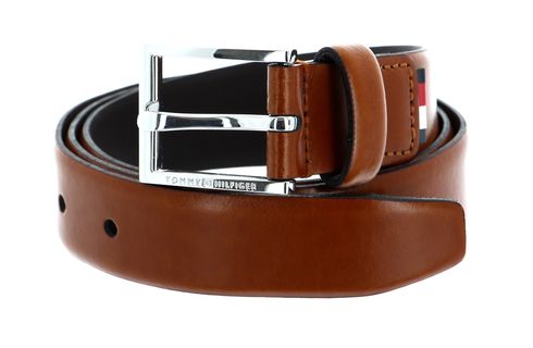 TOMMY HILFIGER SPWM Formal Leather Belt 3.0 W80 Cognac