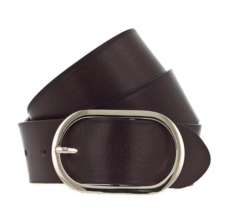 b.belt Lorena Gold Ledergürtel W80 Dunkel Braun b.belt Lorena Gold Ledergürtel W80 Dunkel Braun