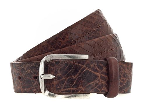 b.belt Vince Silver Ledergürtel W85 Baileys