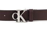 Calvin Klein CKJ Rounded Mono Plaque Belt W90 Bitter Brown